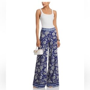 Alice + Olivia New Athena  Floral Wide-Leg Pants Size 6